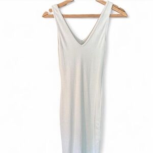 Missguided’s Re_Styld Ribbed White Bodycon Dress